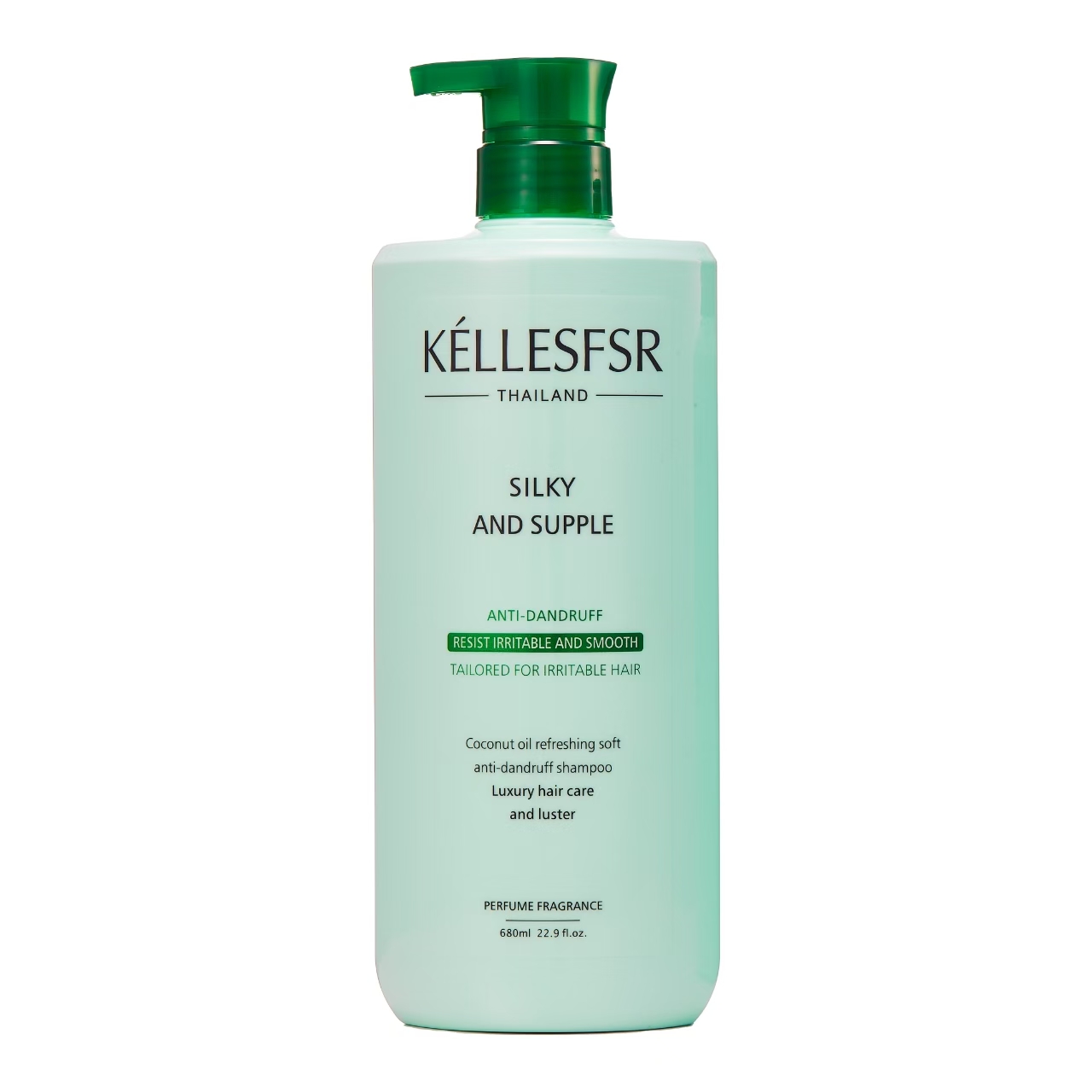 KELLESFSR Coconut Oil Refreshing Anti-Dandruff Shampoo (Blue Bottle)